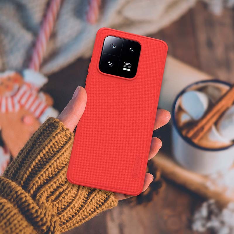 Nillkin Coque en caoutchouc Frosted Pro Xiaomi 13 Pro Rouge - Ítem6