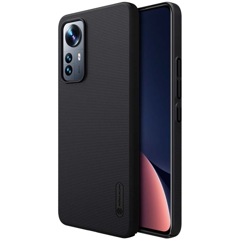 Capa de borracha Frosted de Nillkin para Xiaomi 12 Lite Preto - Item4