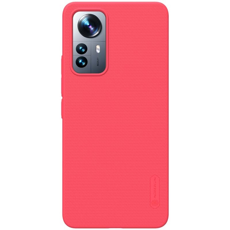 Capa de borracha Frosted de Nillkin para Xiaomi 12 Lite Vermelho - Item