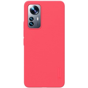 Capa de borracha Frosted de Nillkin para Xiaomi 12 Lite Vermelho