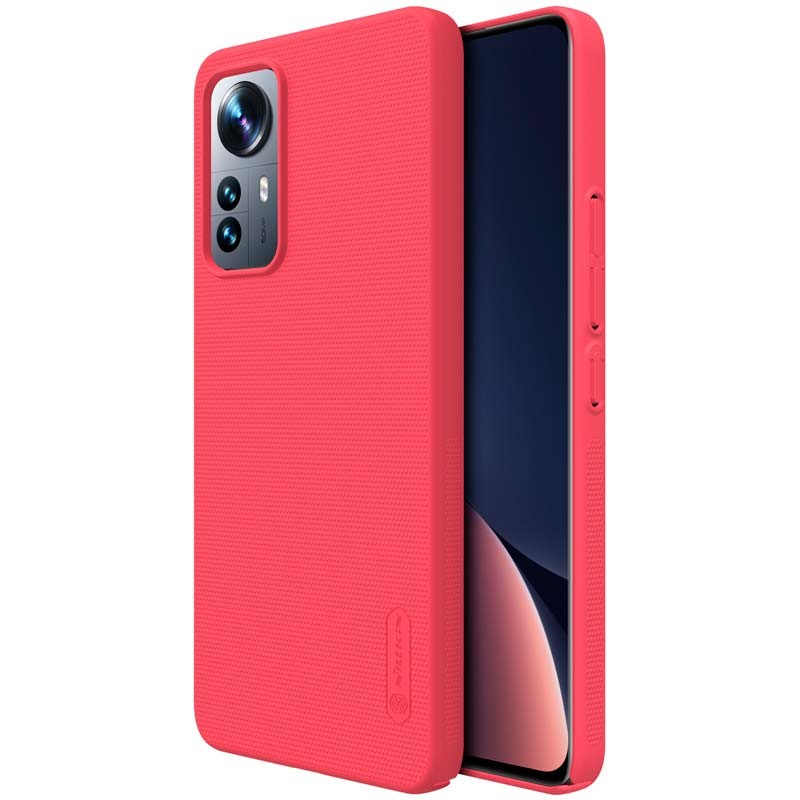 Capa de borracha Frosted de Nillkin para Xiaomi 12 Lite Vermelho - Item4