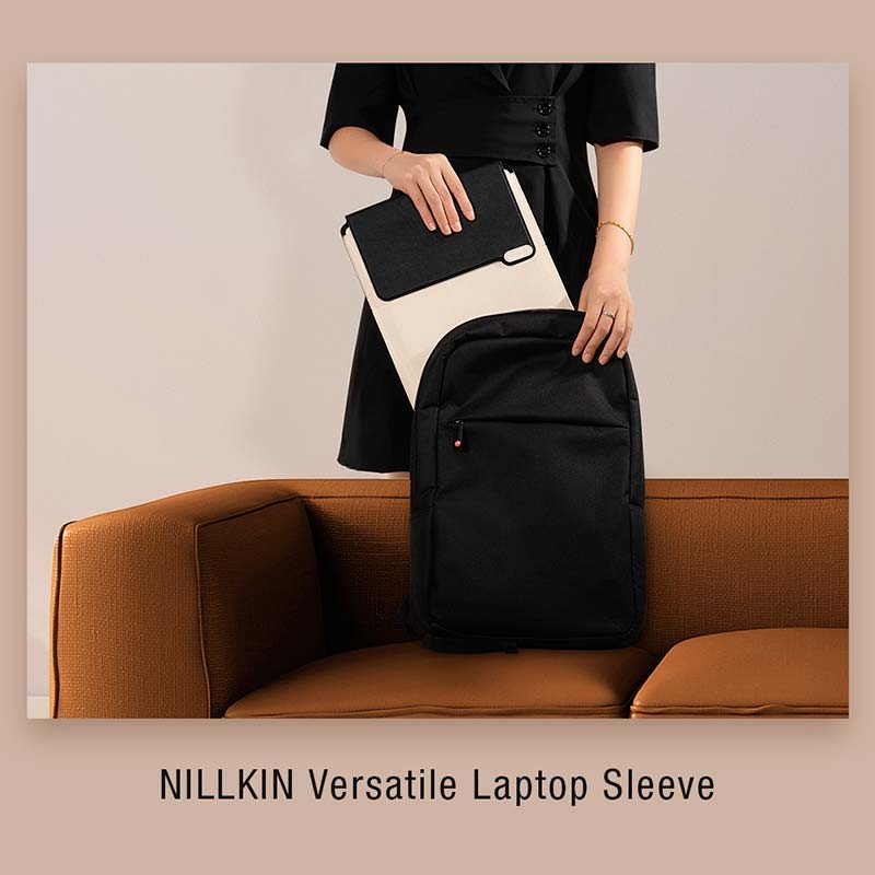Nillkin Capa 14'' Versatile Laptop Sleeve Branco Creme-Preto - Item9