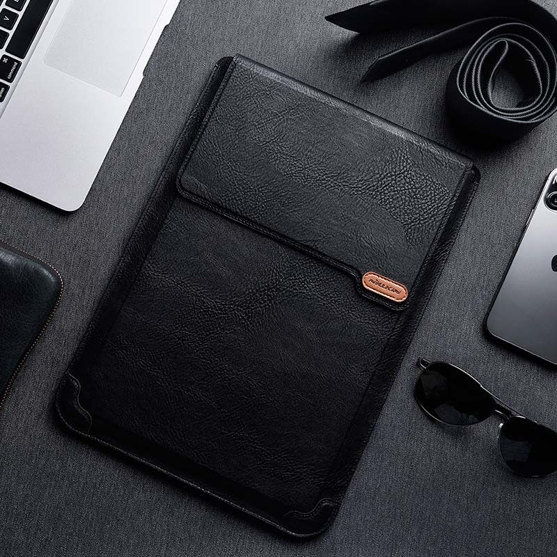 Nillkin Coque Ordinateur Portable 14'' Versatile Laptop Sleeve Cuir Ondulé Noir - Ítem7