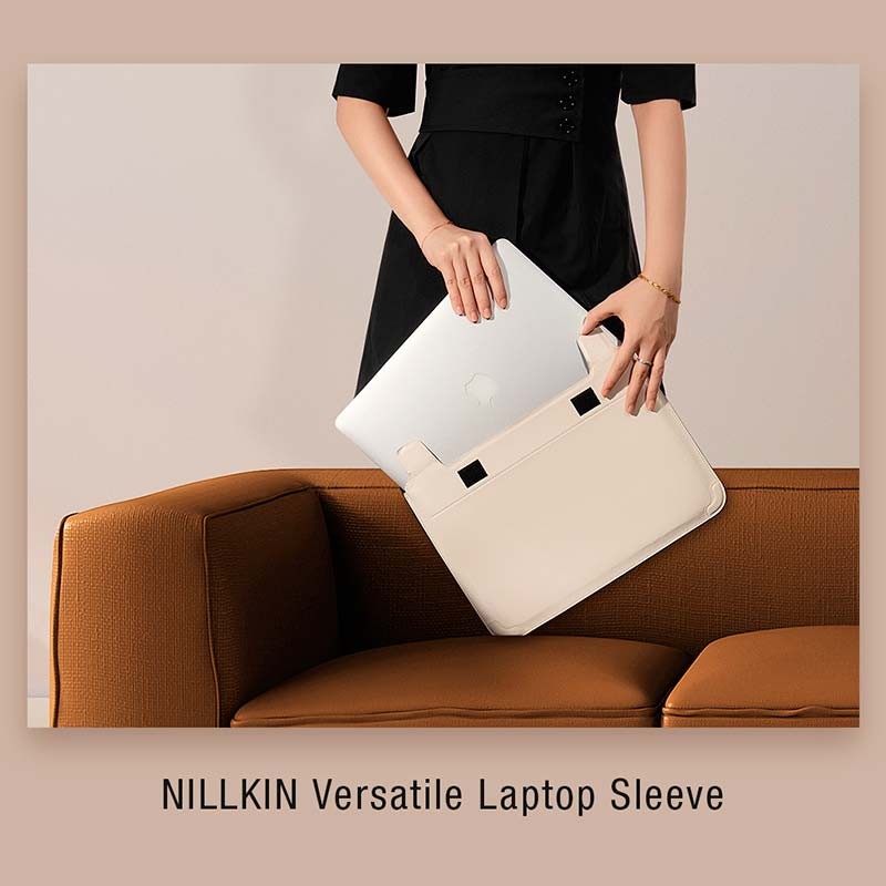 Nillkin Capa 14'' Versatile Laptop Sleeve Horizontal Branco Creme-Preto - Item8