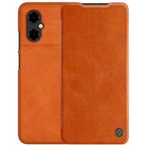 Nillkin Funda de cuero Qin Xiaomi Poco M4 5G Marrón