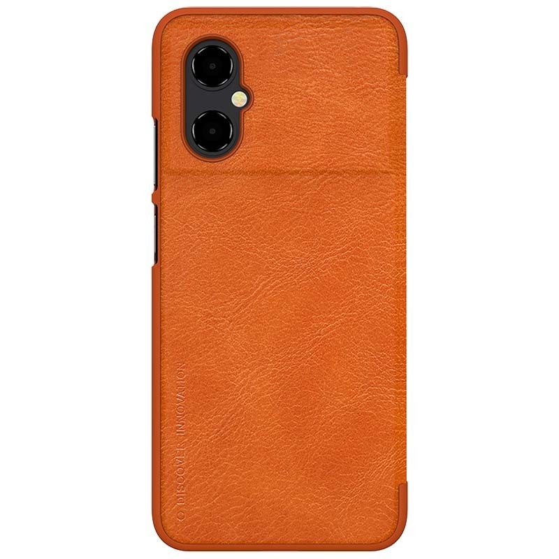 Nillkin Capa de cuoro Qin Xiaomi Poco M4 5G Castanho - Item2