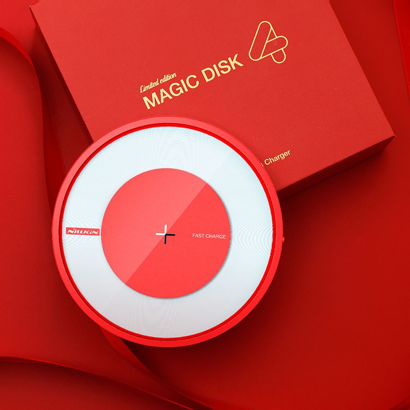 Carregador sem fio Nillkin Magic Disk 4 10W Vermelho - Item4