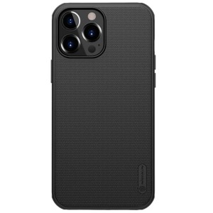 Coque en caoutchouc Frosted Nillkin pour iPhone 13 Pro Noir