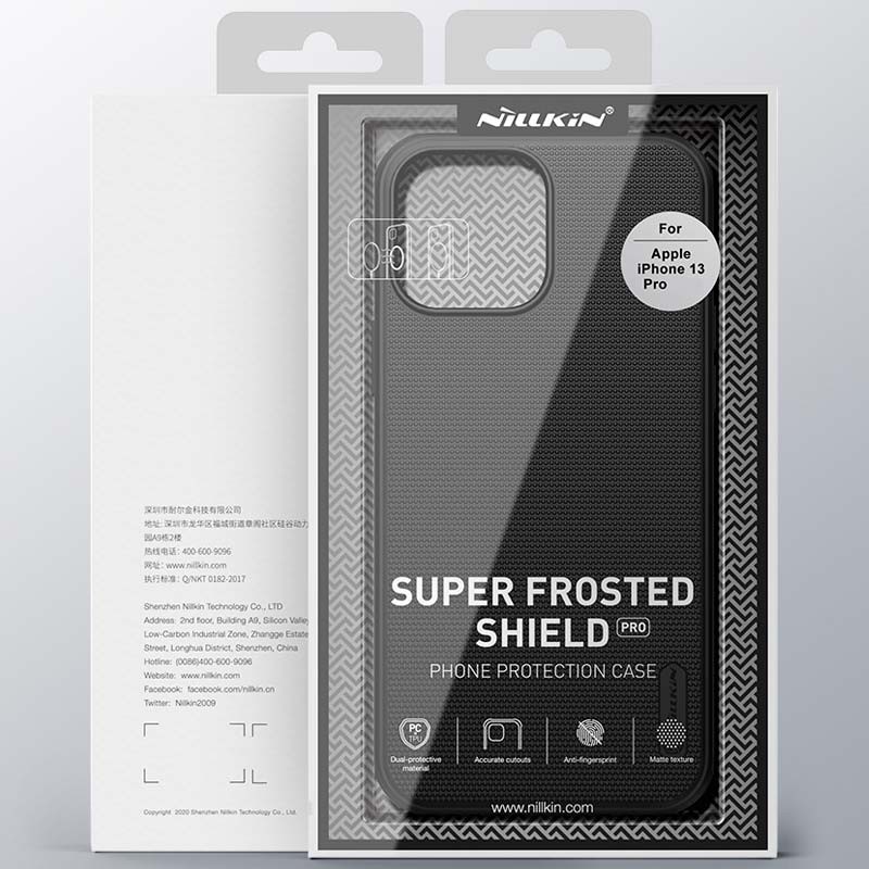 Funda de goma Frosted de Nillkin para iPhone 13 Pro Negro - Ítem4