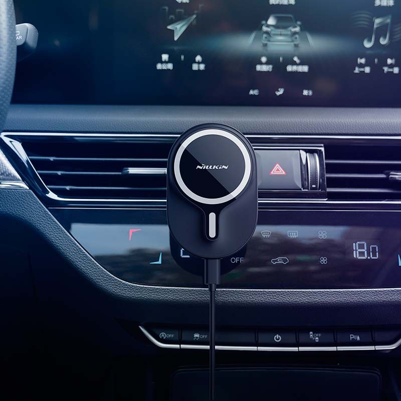 Nillkin MagRoad Cargador inalámbrico Magnético para Coche 10 W Negro - Ítem4