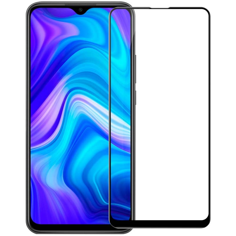 Protector de Pantalla para Xiaomi Redmi Note 9 PRO Negro cristal templado 3D