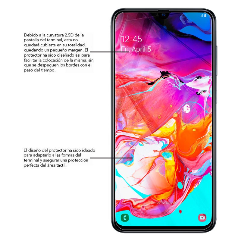Buy Samsung Galaxy A70 H Tempered Glass Screen Protector Powerplanetonline
