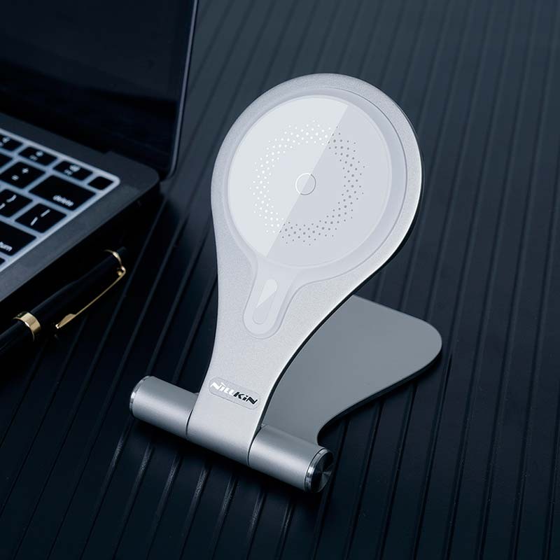 Nillkin Suporte de Carregamento MagStand Wireless Magsafe Prateado - Item3