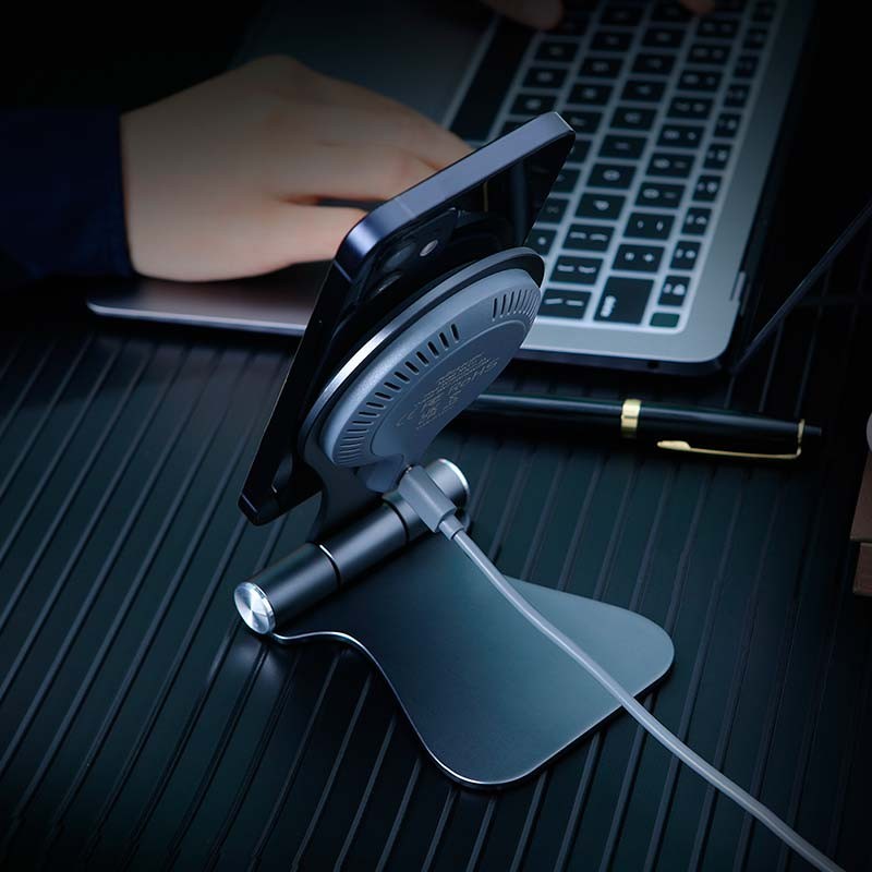 Nillkin Suporte de Carregamento MagStand Wireless Magsafe Prateado - Item5