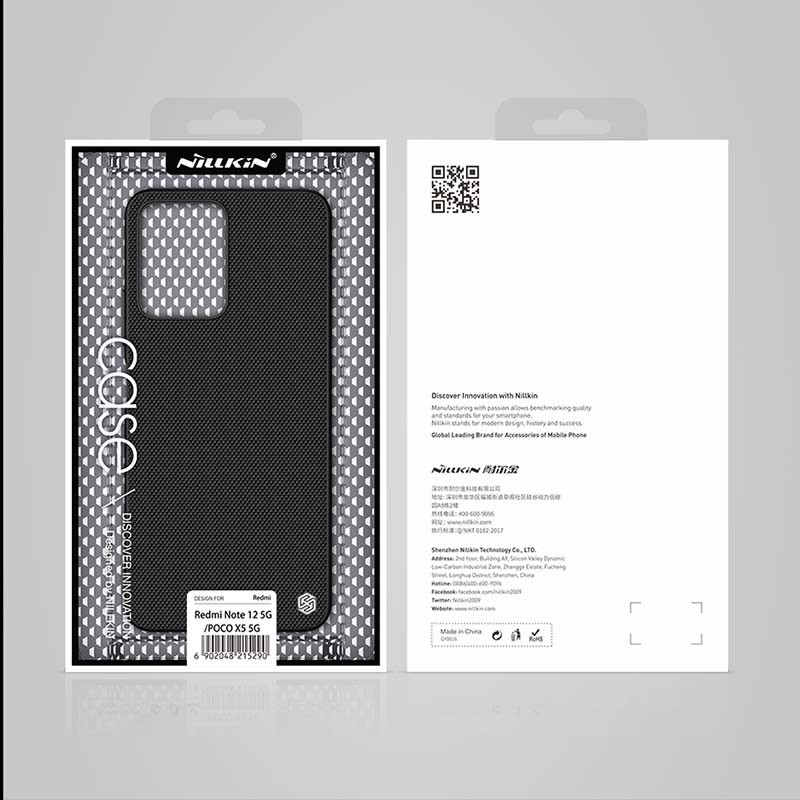 Nillkin Textured - Funda de nylon Xiaomi Poco X5 Pro - Negro