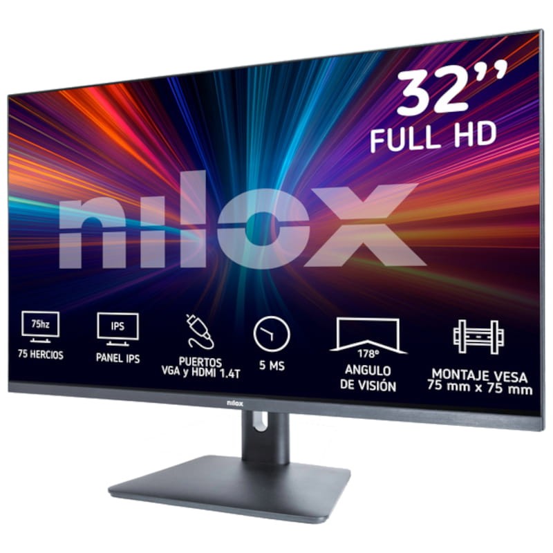 Nilox NXM32FHD11 32 Full HD IPS Negro - Monitor PC Frontal - Ítem2