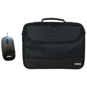 Nilox NXMOS5156BK + mouse USB preto - Capa para laptop 15,6