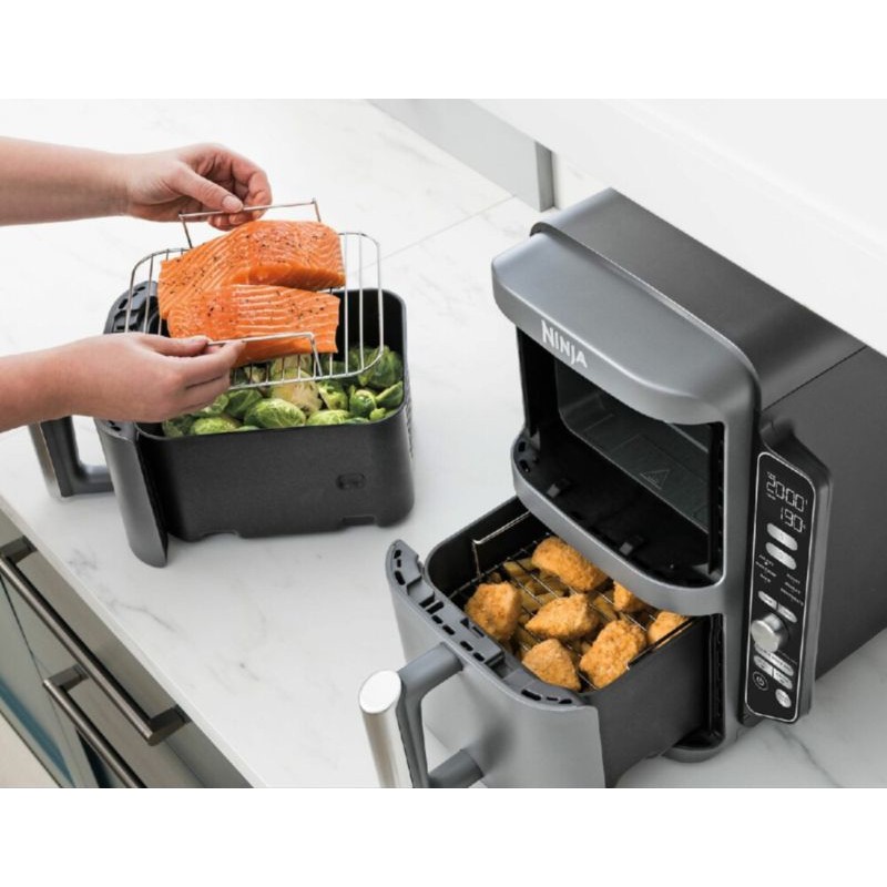 Ninja SL400EU Friteuse Double Verticale 9,5L Noir/Gris - Friteuse à air chaud - Ítem14