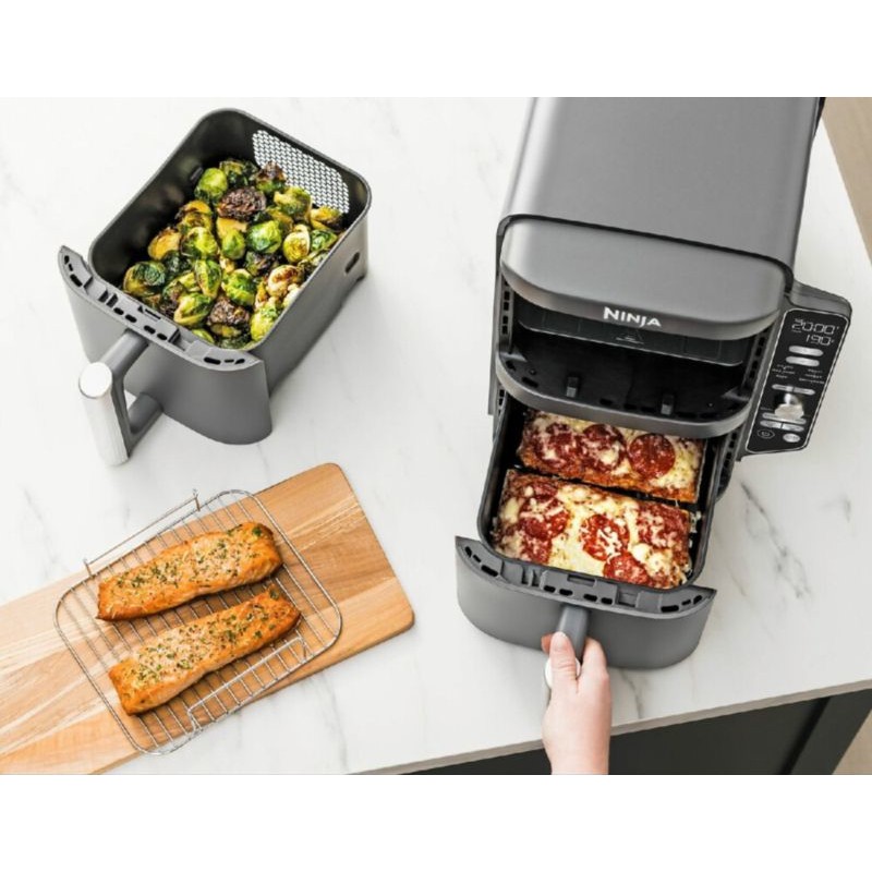 Ninja SL400EU Friteuse Double Verticale 9,5L Noir/Gris - Friteuse à air chaud - Ítem15