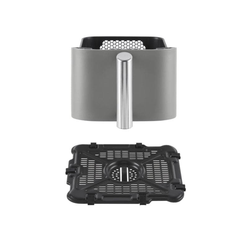 Detalle de la cesta y la bandeja de la Freidora de aire Doble Vertical Ninja SL400EU