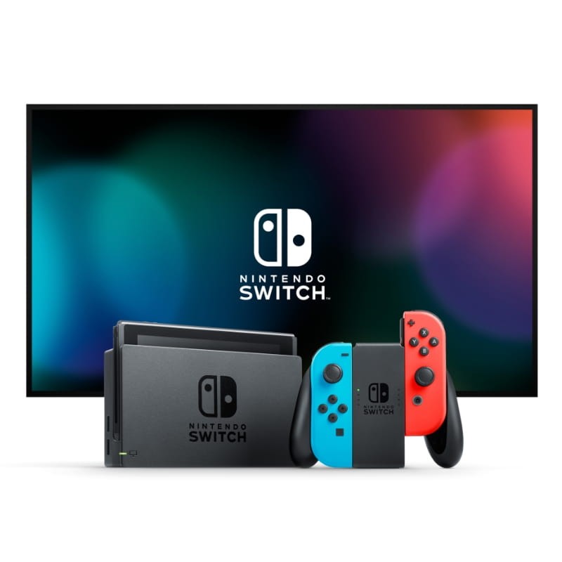 Nintendo Switch Bleu/fluo Rouge/fluo - Version 3 - Ítem2