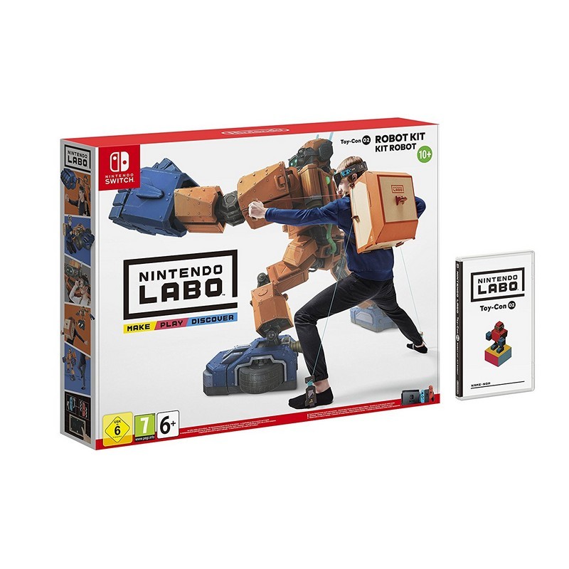 Nintendo Labo Kit Robot Toy-Con 02 - Nintendo Switch - O Kit Inclui o Software de Jogo - Roupa Robot que Responde aos Nossos Movimentos - Nintendo Switch - Nintendo Labo Oficial