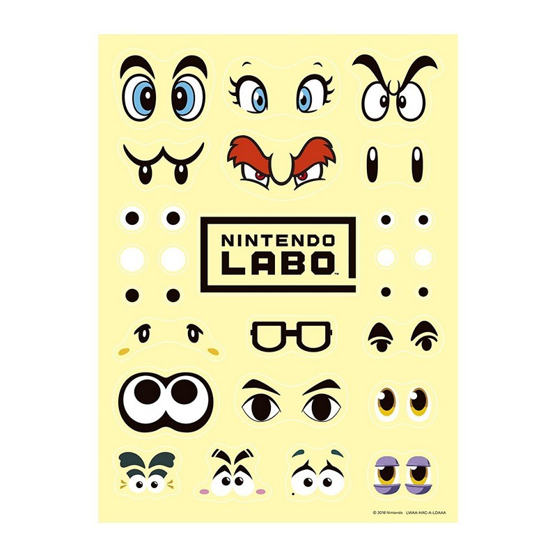 Nintendo Labo Set Personalização - Nintendo Switch - Personalize suas criações Toy-Con - Nintendo Switch - Nintendo Labo Official - Stickers - Fita adesiva com o Design Nintendo Labo - Item3