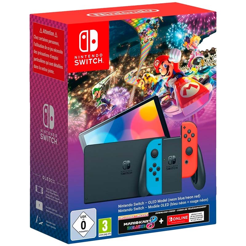 Nintendo Switch OLED a elegir + juego Mario Kart 8 Deluxe