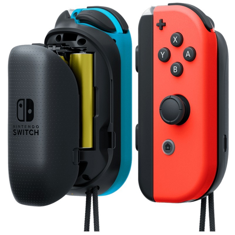 Nintendo Switch Carregador Joy-Con Pilhas AA x2 - Funciona com 2 pilhas AA - Carregador Portátil - Melhor Ergonomia de Punho - Carregador Joy-Cons Oficial Ninendo Switch - Inclui 2 x Carregadores
