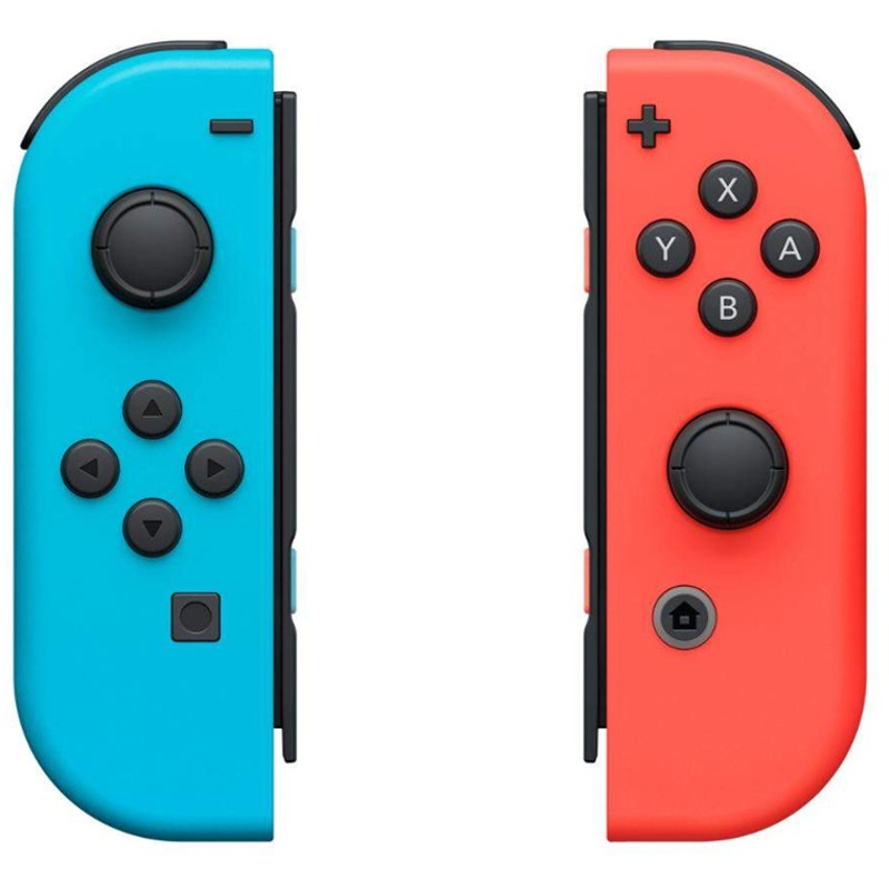 Nintendo Switch Joy-Con Set Izq/Dcha Azul/Rojo - VIbración HD - Conxión Inalámbrica - Color Azul + Rojo - Acelerómero - Giroscopio - Lectura NFC Compatible con Figuras Amiibo - Cámara Infrarroja de Movimiento - Ítem