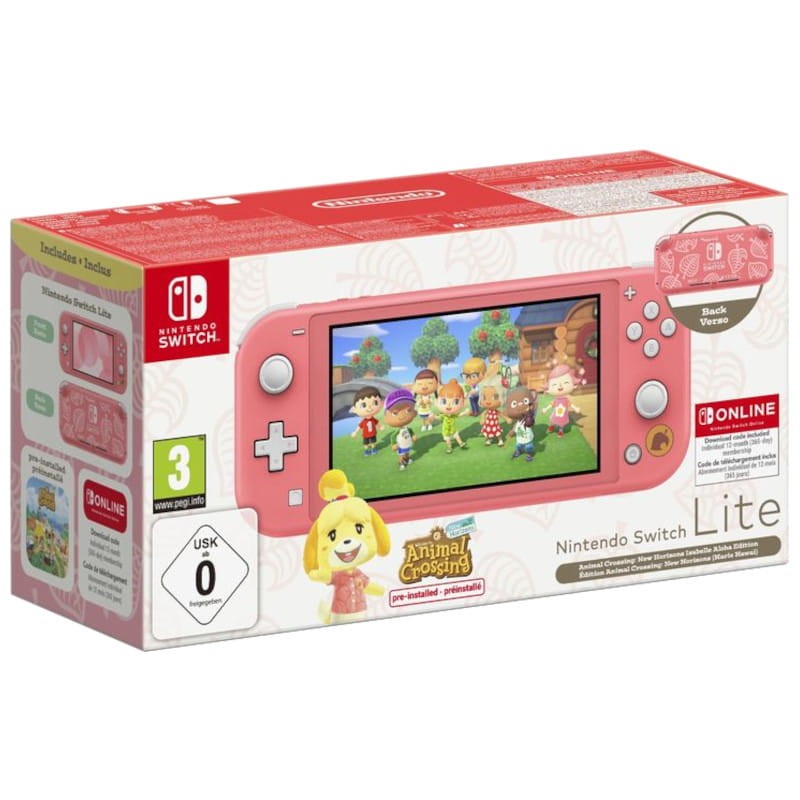 Nintendo Switch Lite Aloha Édition Coral + Jeu Animal Crossing: New Horizons - Ítem