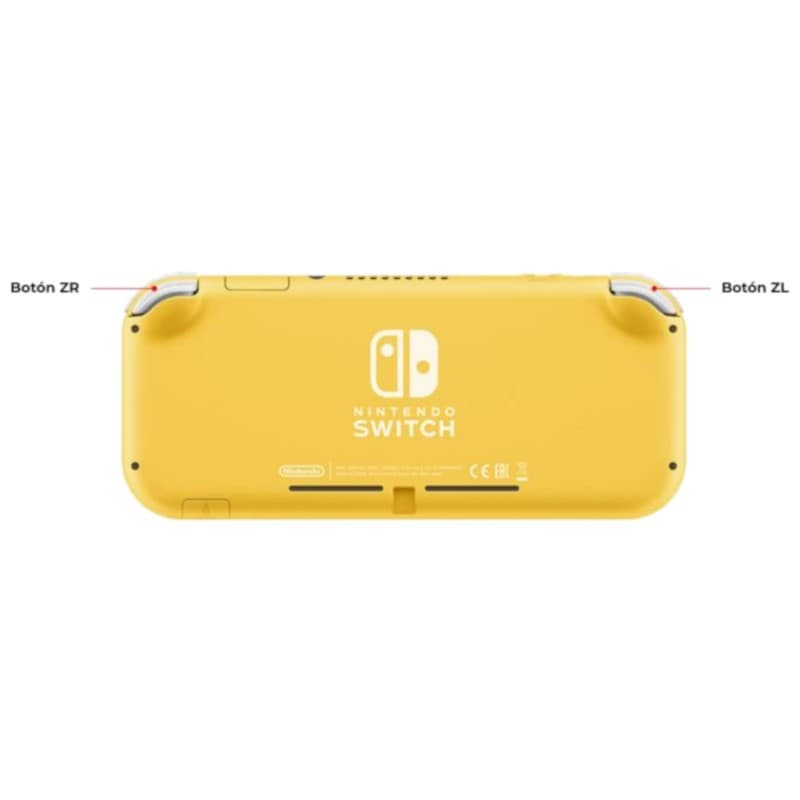 Nintendo Switch Lite Amarelo - detrás
