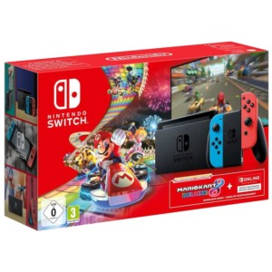 Nintendo Switch + Mario Kart 8 Deluxe + 3 mois de Switch Online - Nintendo Console