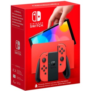 Consola OLED Nintendo Switch Edición Mario roja