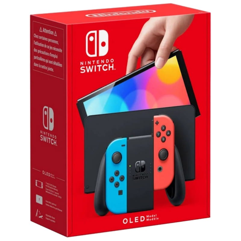 Nintendo Switch Conjunto Comandos Joy-Con Azul Néon & Vermelho