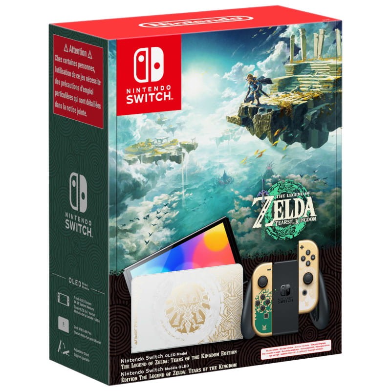 Nintendo Switch OLED Edição Limitada + Jogo The Legend of Zelda: Tears of  the Kingdom