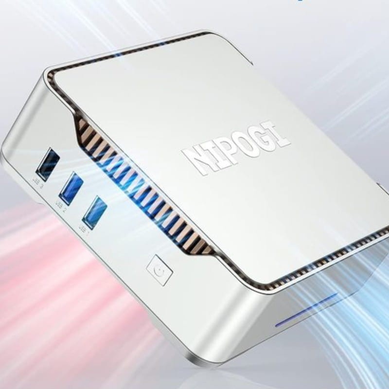 NiPoGi GK3 Pro - Argent - WiFi 6 et Gigabit Ethernet