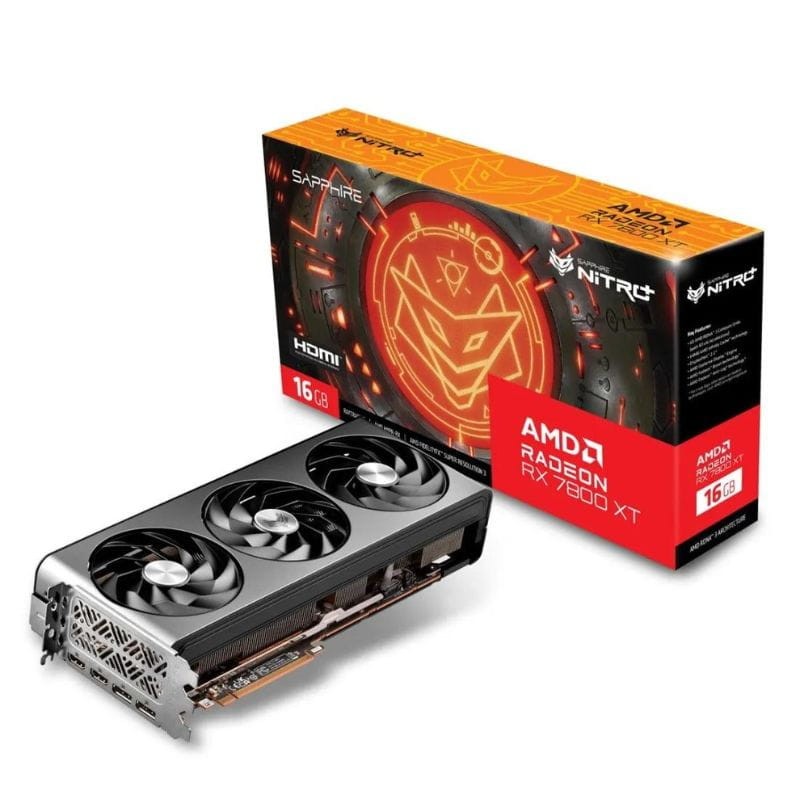 Sapphire NITRO+ AMD Radeon RX 7800 XT 16 GB GDDR6 Preto - Placa gráfica - Item