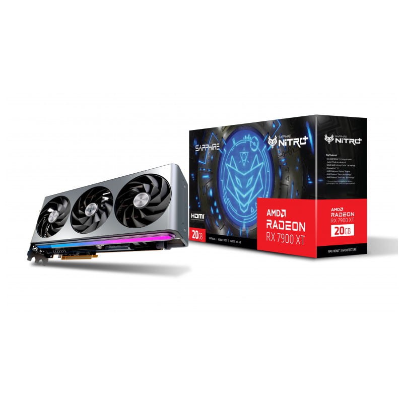 Sapphire NITRO+ Radeon RX 7900 XT Vapor-X AMD 20 GB GDDR6 Plata – Tarjeta Gráfica - Ítem