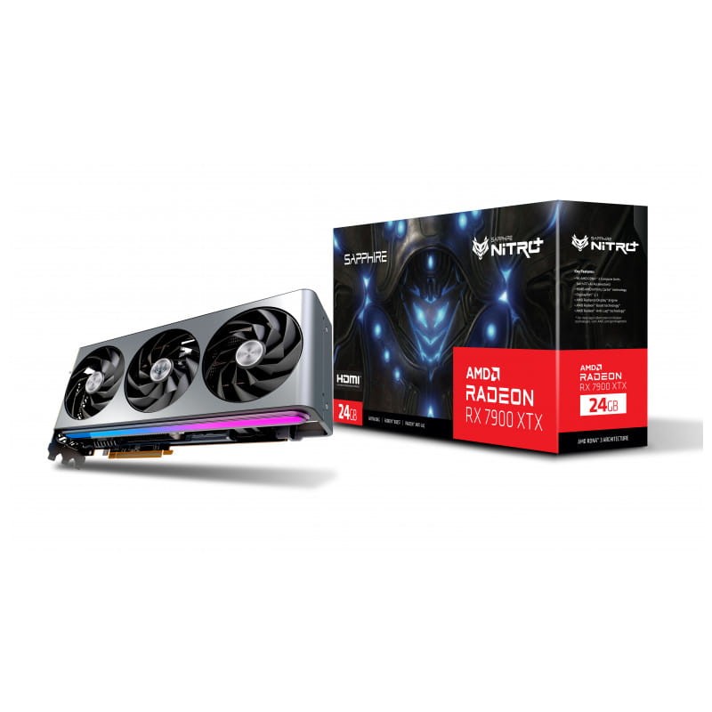 Sapphire NITRO+ Radeon RX 7900 XTX Vapor-X AMD 24 GB GDDR6 Plata – Tarjeta Gráfica - Ítem