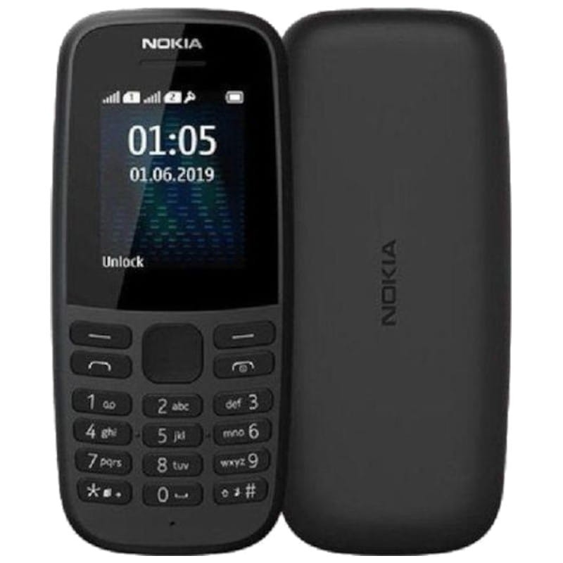 Nokia 105 4ª Edición 4Mb Negro - Teléfono - Ítem