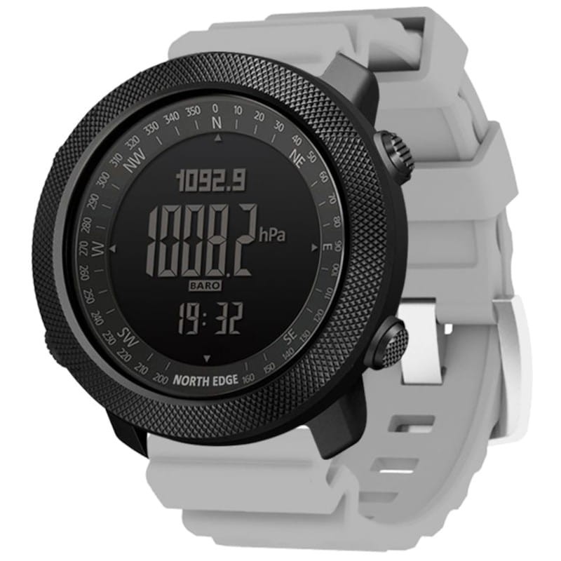 North Edge Apache con Correa de Silicona Gris - Reloj Digital - Ítem