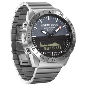 Montre de plongée North Edge Gavia avec bracelet en métal