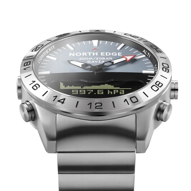 North Edge Gavia con Correa de Metal Plata - Reloj de Buceo - Ítem2