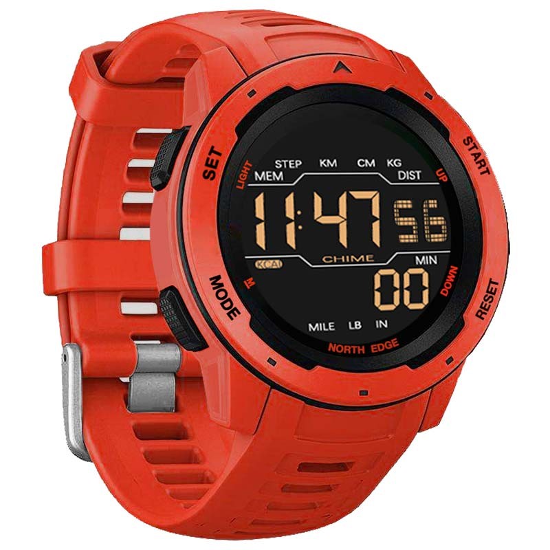 Reloj digital North Edge Mars Rojo - Ítem1