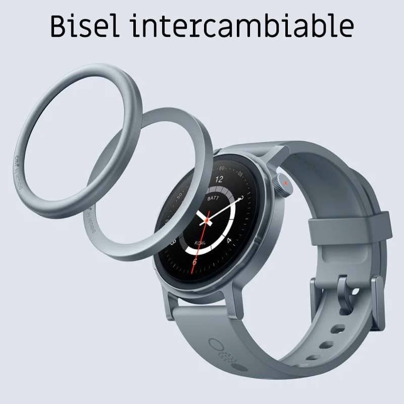 bisel intercambiable del Reloj inteligente CMF Watch Pro 2 Gris Claro