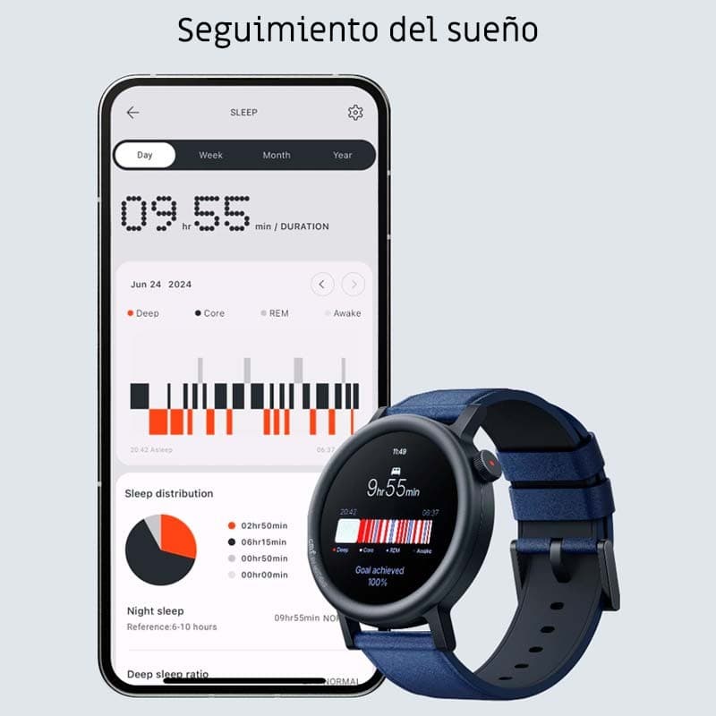 seguimiento del sueño del Reloj inteligente CMF Watch Pro 2 Gris Claro