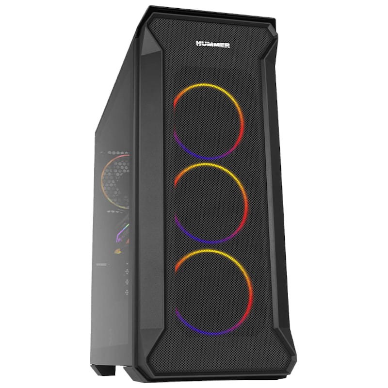 Nox Hummer Quantum Cristal Templado USB 3.0 ARGB - Ítem1