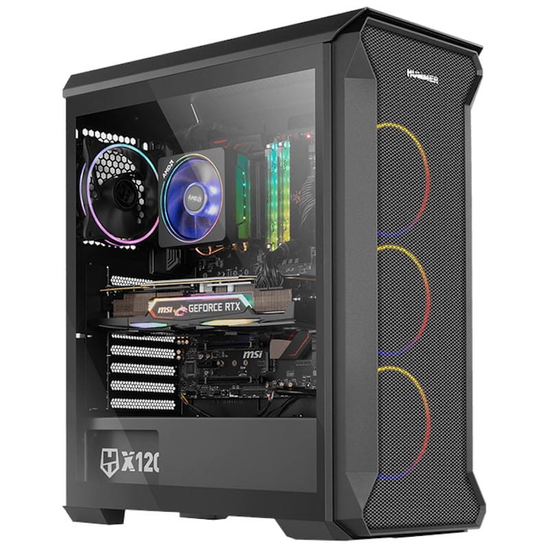 Nox Hummer Quantum Cristal Templado USB 3.0 ARGB - Ítem4