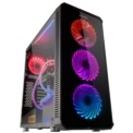Nox Hummer TGX Rainbow RGB 3.0 USB Verre Trempé LED Noir - Ítem